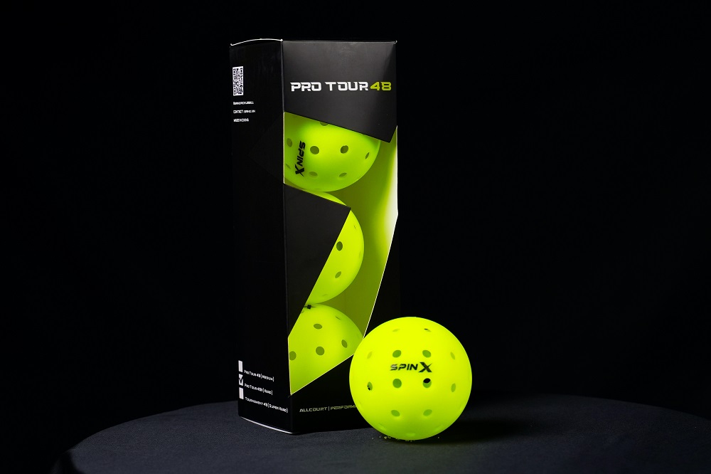 Quả Bóng Pickleball SpinX Pro Tour 48H Chính Hãng - 48 Lỗ - Bền - Đường Bay Ổn Định - Kiểm Soát - Cảm Giác Đánh Chắc Tay